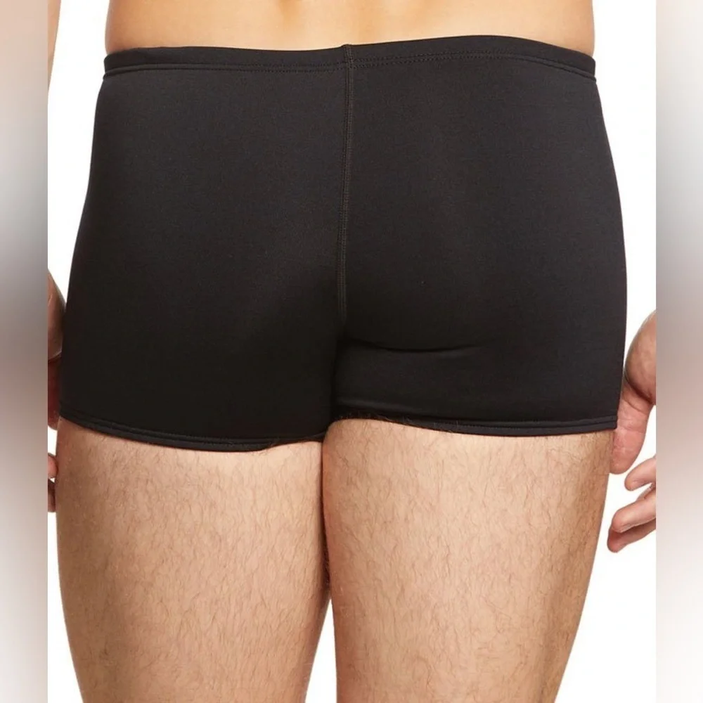TYR Durafast Elite Solid Square Leg Swimsuit Men’s Size 28 Black